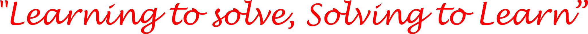 Tagline ETS: Learning to Solve, Solving to Learn